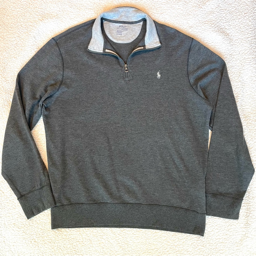 Polo Ralph Lauren Quarter Zip Pullover Sweater Size Large